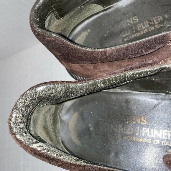 Donald J Pliner Brown Suede Mens Loafers 9.5M main image 6